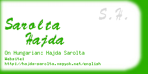 sarolta hajda business card